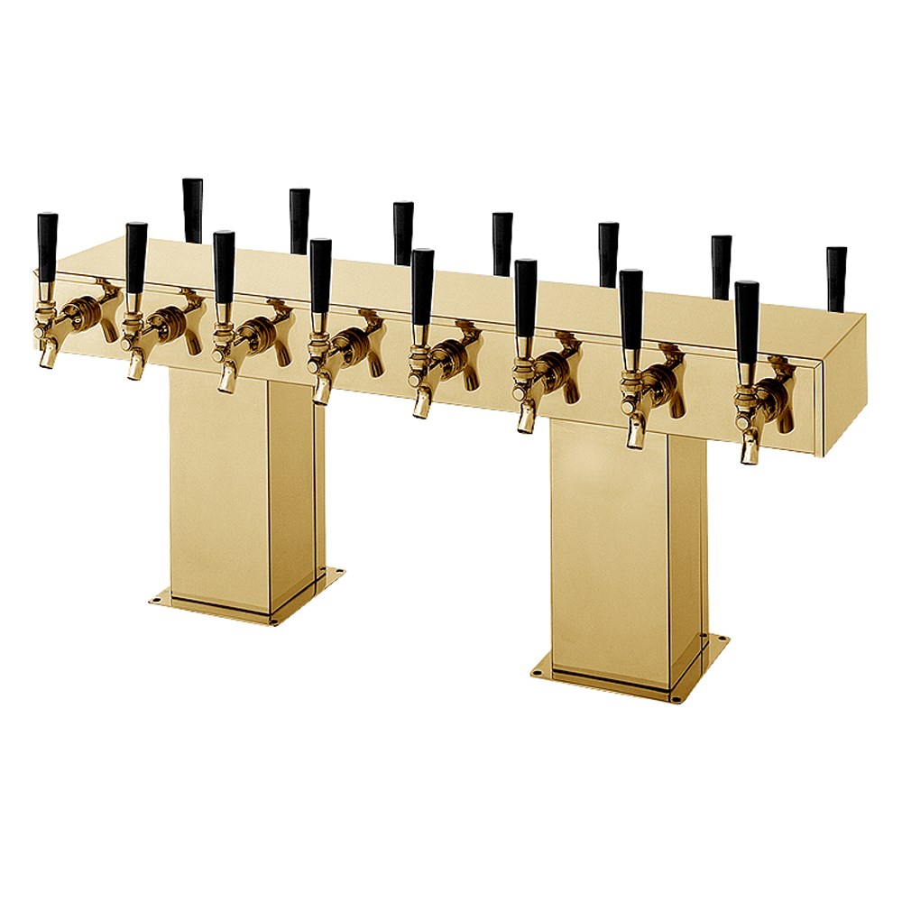 Perlick B2BT16TF — 32-Faucet Beer Tower, Brass
