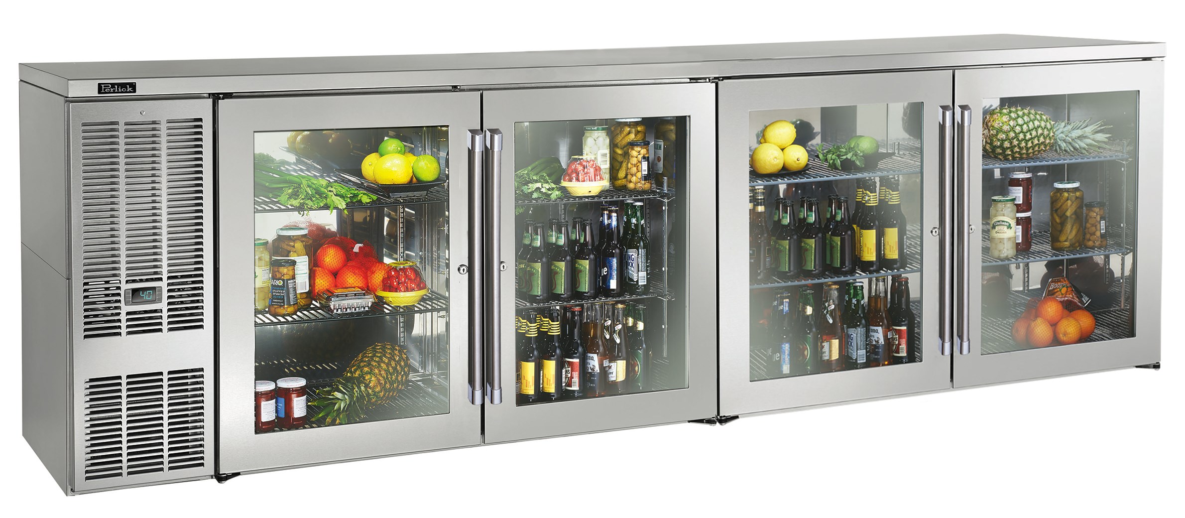 Perlick BBS108 — Back Bar Refrigerator, 108" wide