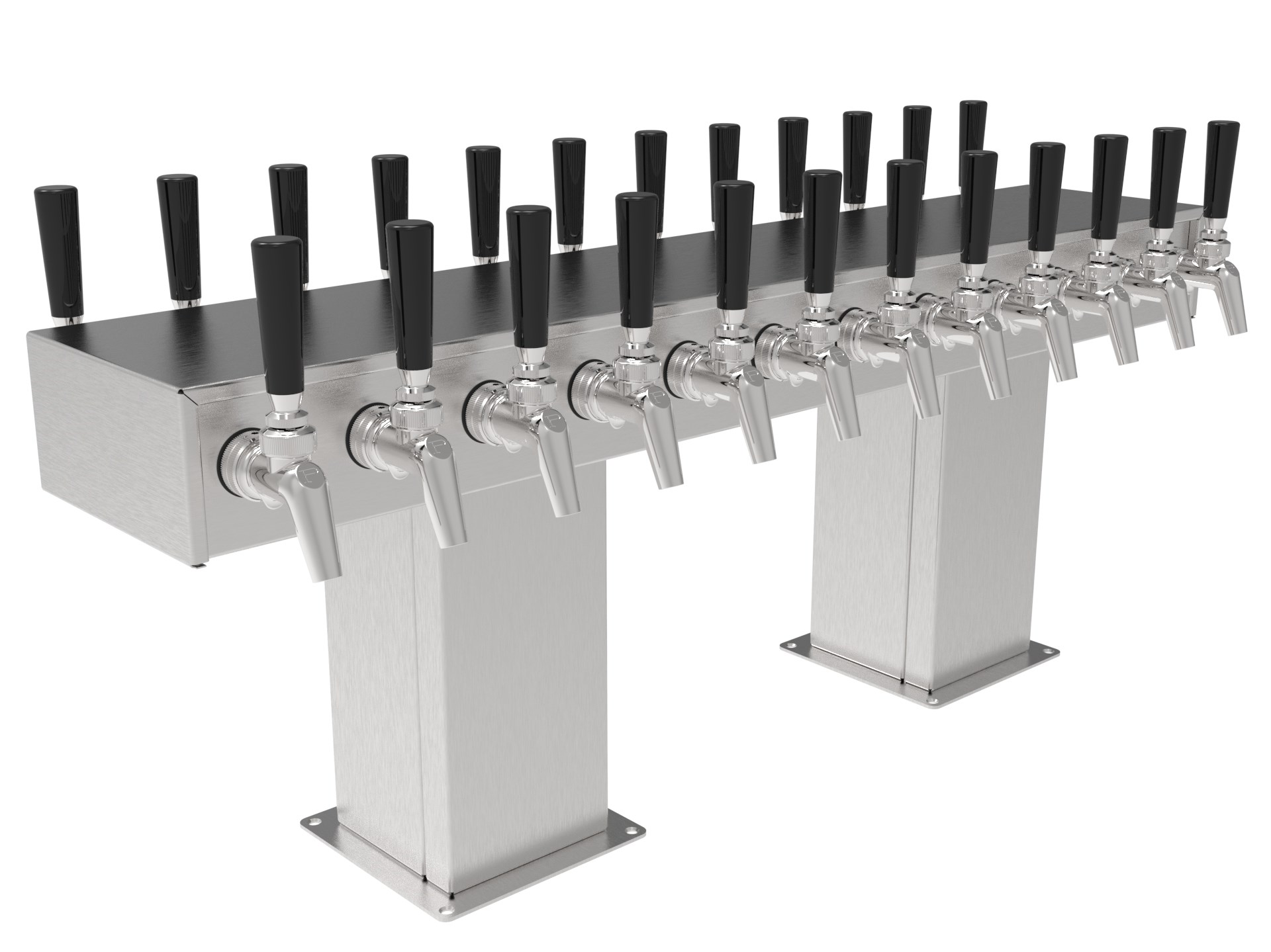 Perlick 4006-18BX18BPC — 36-Faucet Beer Tower, Chrome