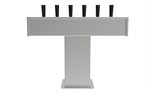 Tee Tower, 2 Faucet in Stainless Steel - Air Cooled - Beyond Beer Dispense