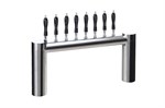 Avenue H-Pipe Tower, 16 Faucet in Polished Stainless