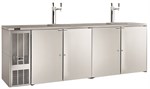 Air-Cooled Beer Dispensing Kit - Draft Arm, 3 Faucet in Tarnish-Free Brass