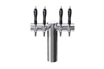 Avenue T-Pipe Tower, 12 Faucet in Polished Stainless