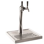 Air-Cooled Beer Dispensing Kit - Lucky Tower, 2 Faucet in Polished Chrome