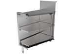 Storage Cabinet for Glassware with Glass Rack Shelves - 24