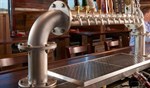 Brew Pipe Pass-Thru Tower, 6 Faucets - Right Leads