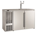 Air-Cooled Wine Dispensing Kit - Draft Arm, 3 Faucet in Polished Chrome