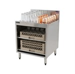 Storage Cabinet for Glassware with Glass Rack Shelves - 24