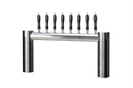 Avenue H-Pipe Tower, 6 Faucet in Polished Stainless