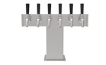 Tee Tower, 2 Faucet in Stainless Steel - Air Cooled - Beyond Beer Dispense