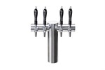 Avenue T-Pipe Tower, 10 Faucet in Polished Chrome