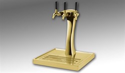 Panther Tower, 4 Faucet in Gold - Air Cooled