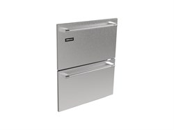Core Two-Tone Handle, ADA SS Panel, Solid, Drawer Set, No Lock