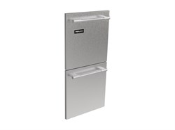 Luxe Knurled Handle, 15” SS Panel, Solid, Drawer Set, No Lock