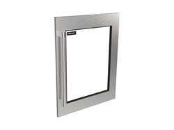 Core Two-Tone Handle, SS Panel, Glass, Reversible, No Lock