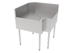 90 deg. Corner Filler Sections with Drainboard Top