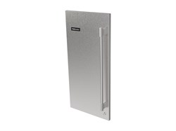 Luxe Knurled Handle, 15” SS Panel, Solid, Left, Locking