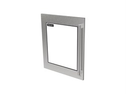 Core Two-Tone Handle, ADA SS Panel, Glass, Left, Locking