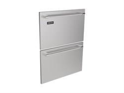 Core Two-Tone Handle, SS Panel, Solid, Drawer Set, Locking