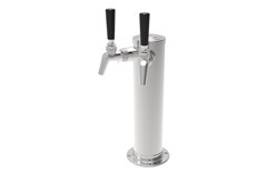 Draft Arm, 2 Faucet in Polished Chrome - Air Cooled