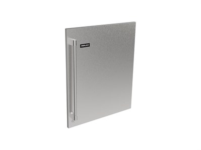 Core Two-Tone Handle, ADA SS Panel, Solid, Right, Locking