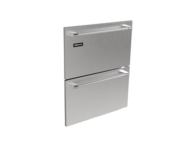 Core Two-Tone Handle, ADA SS Panel, Solid, Drawer Set, No Lock
