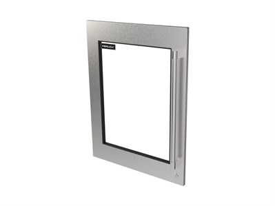 Core Two-Tone Handle, SS Panel, Glass, Left, Locking