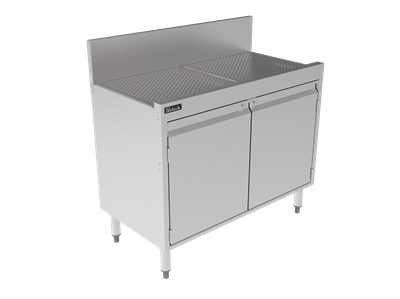 Storage Cabinet with Drainboard Top - 36