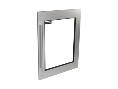 Core Two-Tone Handle, SS Panel, Glass, Right, Locking