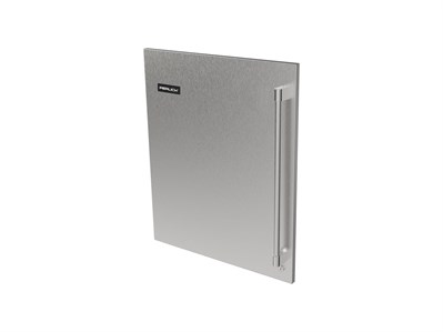 Core Two-Tone Handle, ADA SS Panel, Solid, Left, Locking