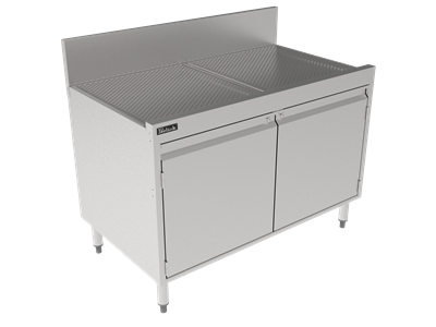 Storage Cabinet with Drainboard Top - 42