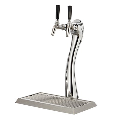 Lucky Tower, 2 Faucets in Polished Gold