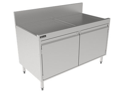 Storage Cabinet with Drainboard Top - 48