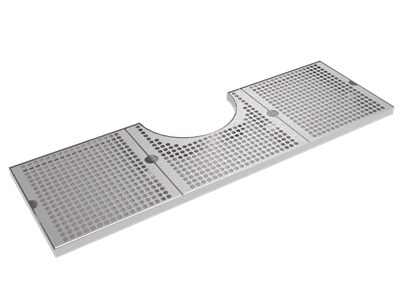 Top Mounted Drain Pan for T-Shape Brew Pipe Tower
