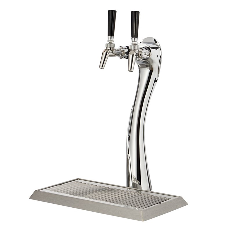 Lucky Tower, 2 Faucets in Polished Gold