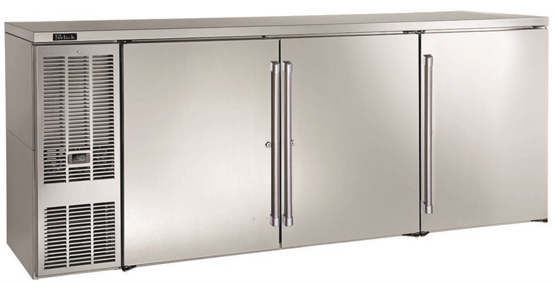Perlick BBS84-SS-L-STK - (QuickShip) Back Bar Cooler, three-section, 84