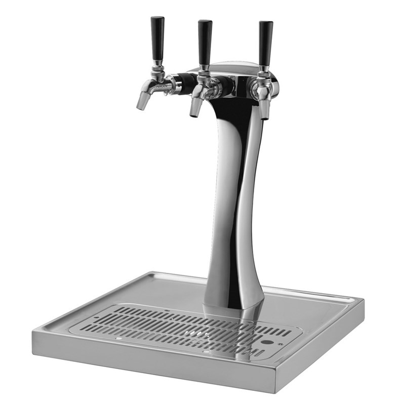 Panther Tower, 4 Faucets in Polished Chrome