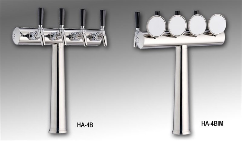 Havana Tower, 6 Faucet in Polished Chrome - Air Cooled