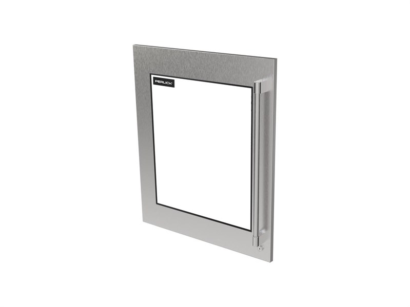 Core Two-Tone Handle, ADA SS Panel, Glass, Left, Locking