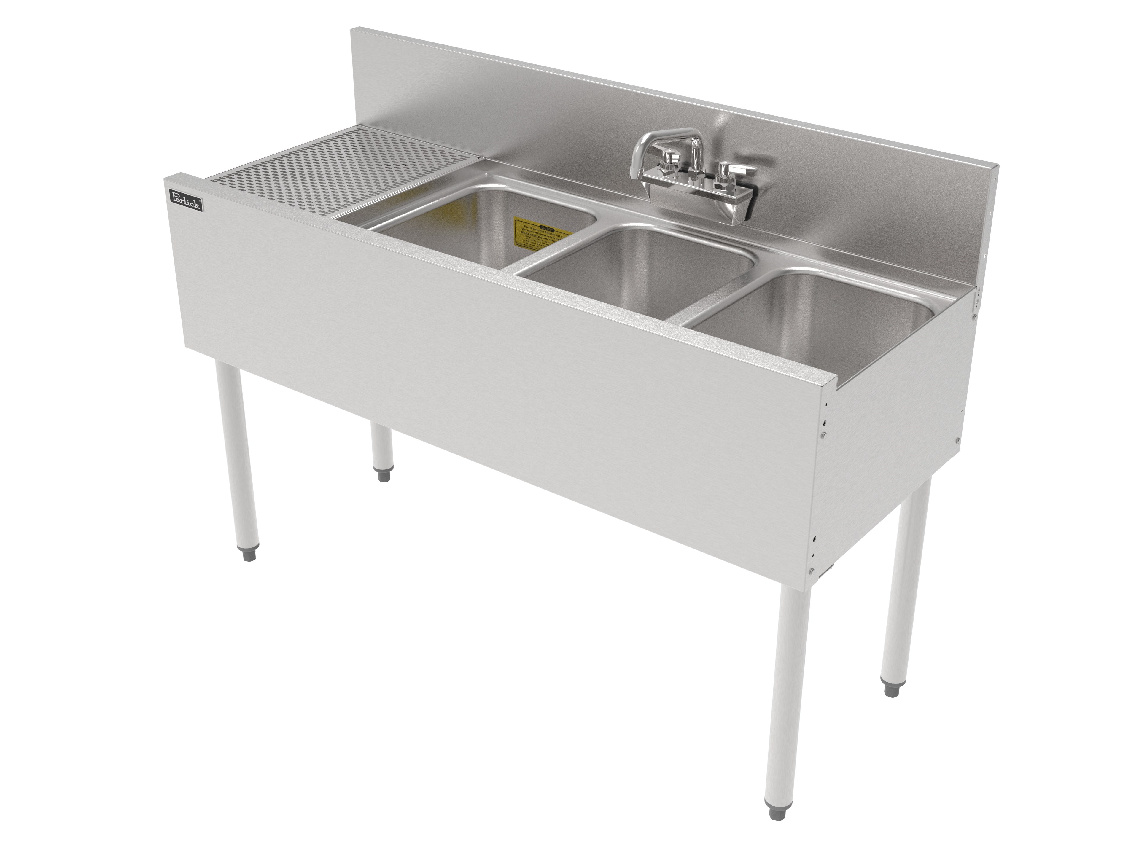 Perlick TS48M3-DBL — Underbar bar sink