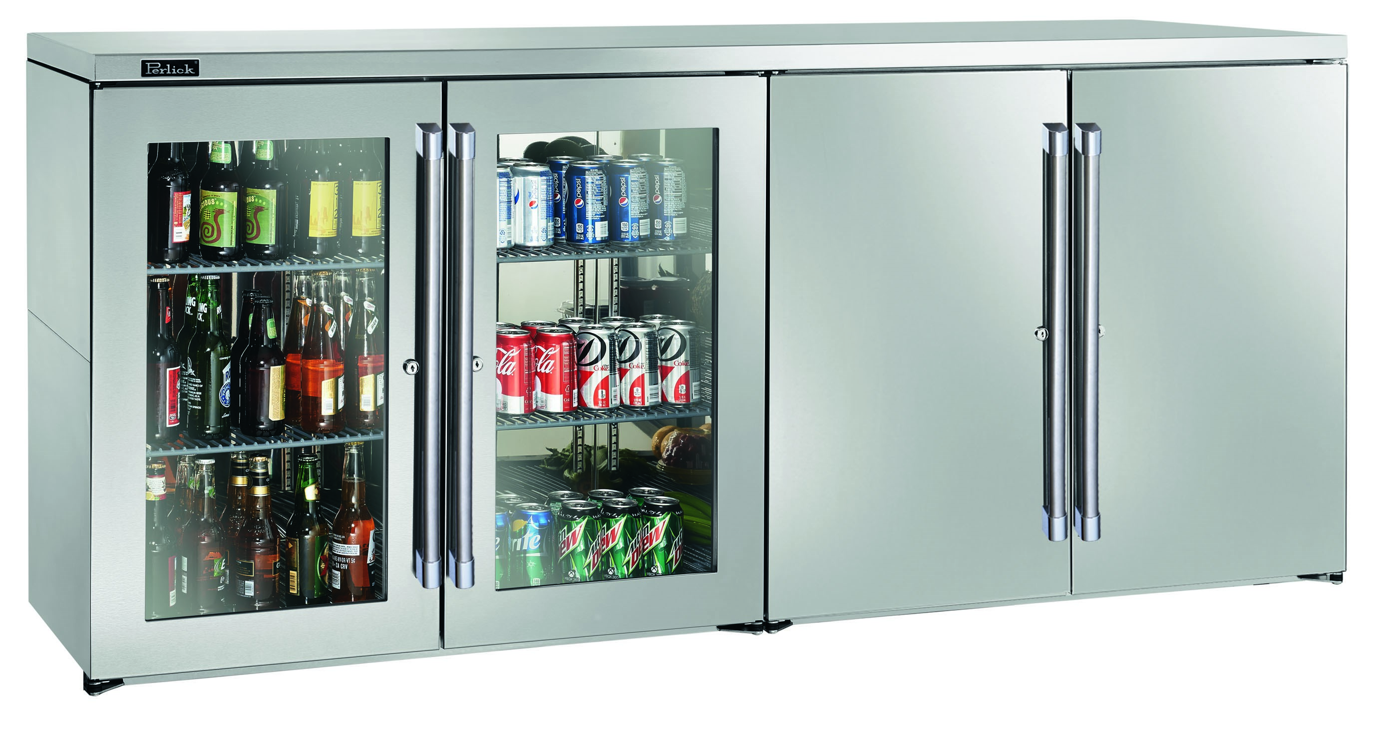 Perlick BBRN80 — Back Bar Refrigerator, 80" wide