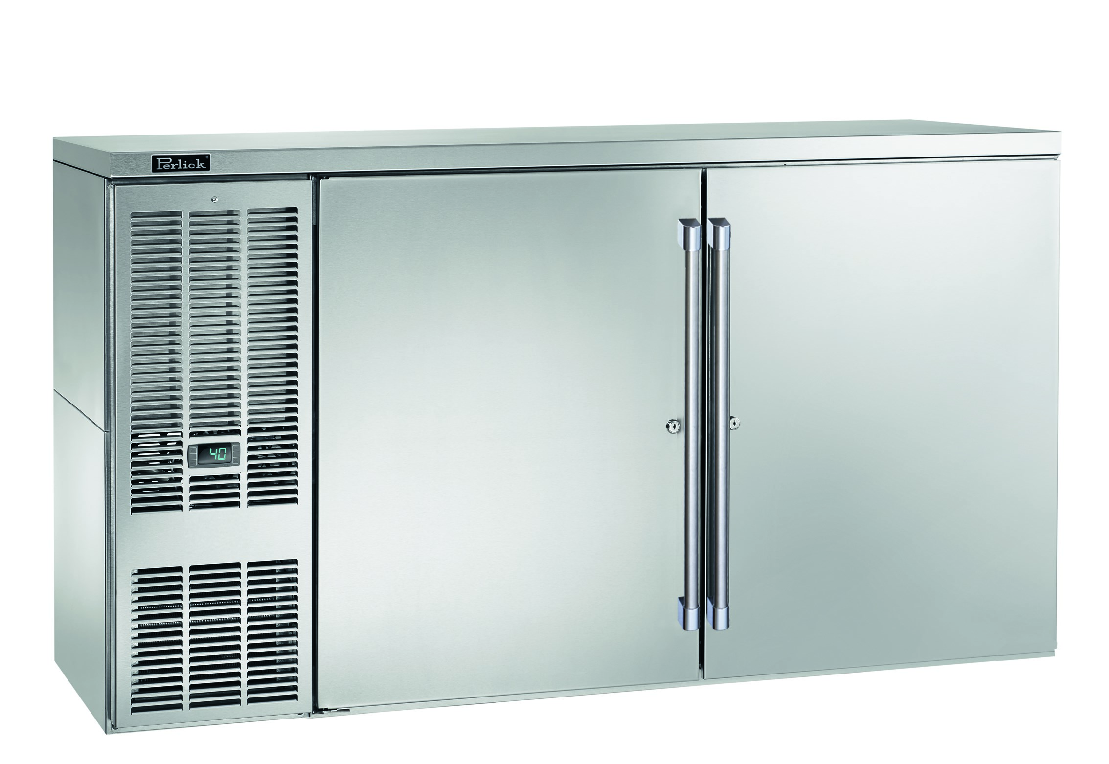 Perlick BBS60-SS-L-STK — Back Bar Refrigerator, 60" wide